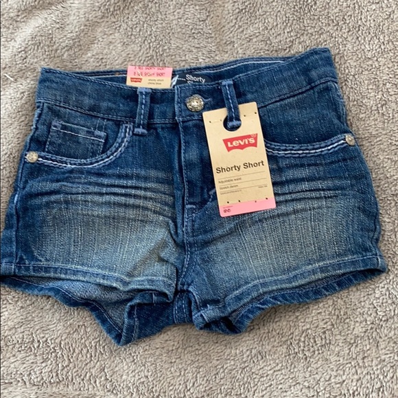 Levi’s Shorty Shorts Light Blue Denim Shorts - Picture 1 of 4